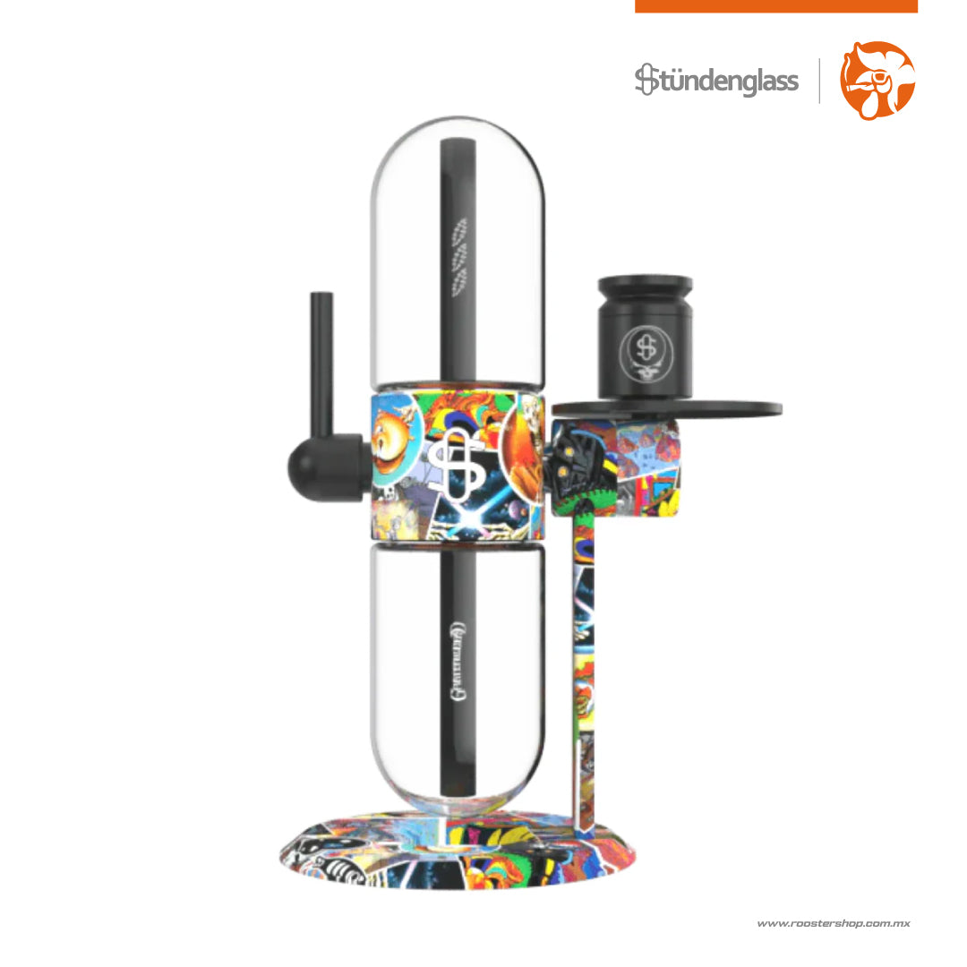 Stündenglass Gravity Bong Hookah x Grateful Dead Legacy Patchwork bong de gravedad agua