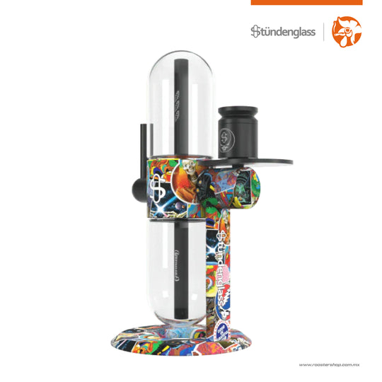 Stündenglass Gravity Bong Hookah x Grateful Dead Legacy Patchwork bong de gravedad agua
