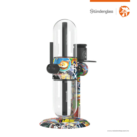 Stündenglass Gravity Bong Hookah x Grateful Dead Legacy Patchwork bong de gravedad agua