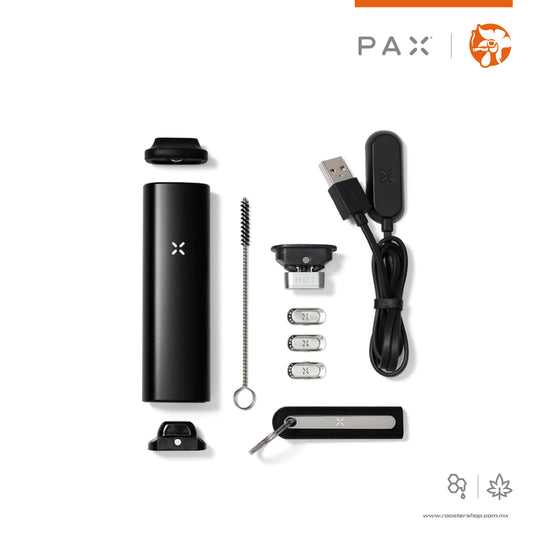 pax plus negro onyx vaporizador hibrido para extractos y hierba, hybrid vaporizer vapo vape accesorios accesories contenido