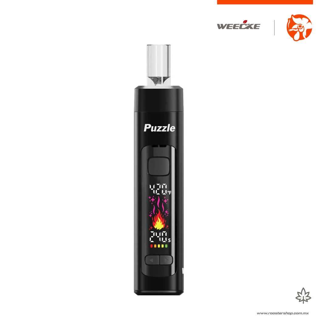 weecke puzzle vaporizer herbal dry herb hierba hierba seca flor vape vapo vaporizador nuevo original pantalla negro black