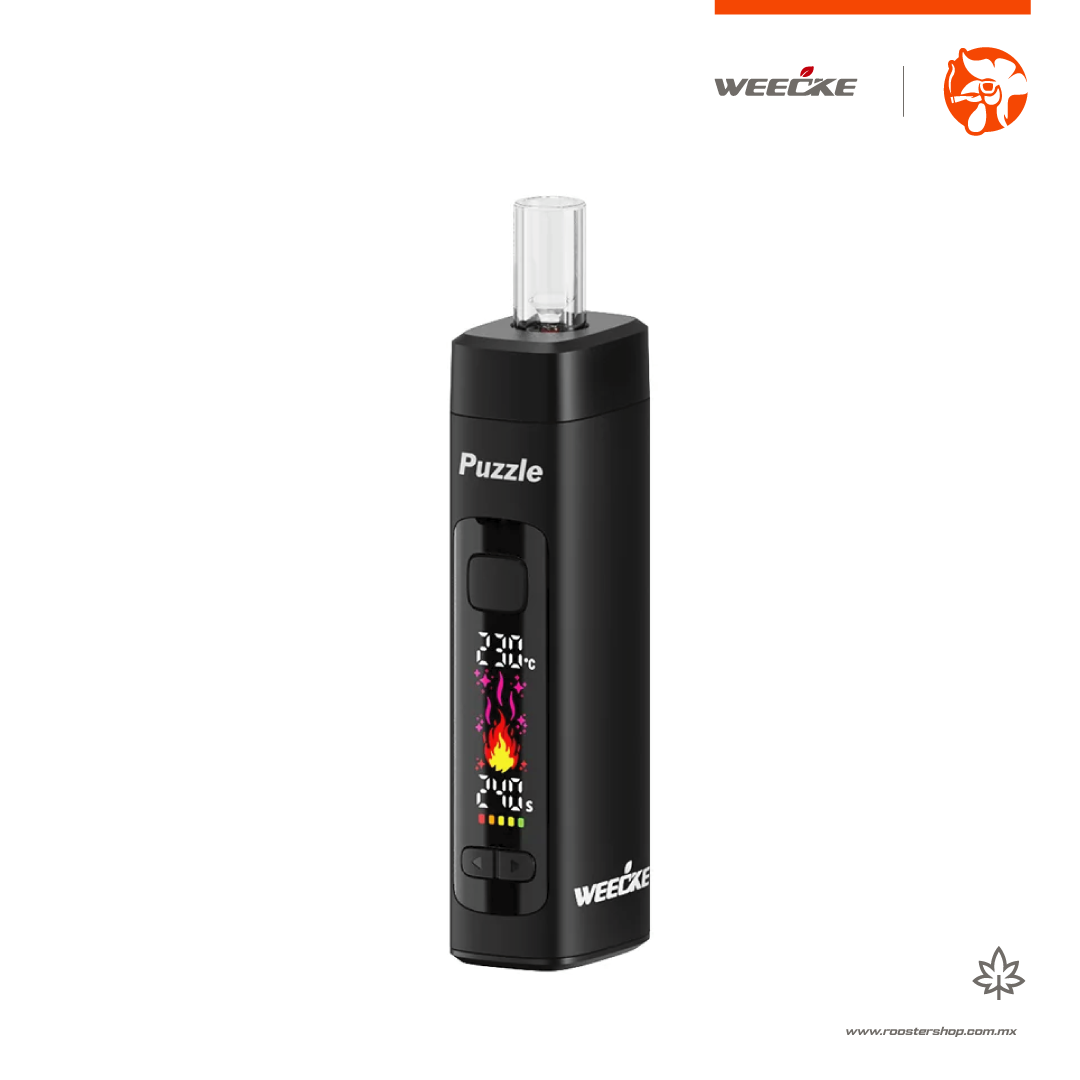 weecke puzzle vaporizer herbal dry herb hierba hierba seca flor vape vapo vaporizador nuevo original pantalla negro black