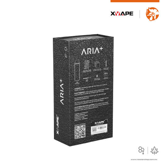 xvape aria plus nuevo new vaporizer vaporizador hibrido hierba seca flores wax concentrados extractos original negro black onyx caja box packaging