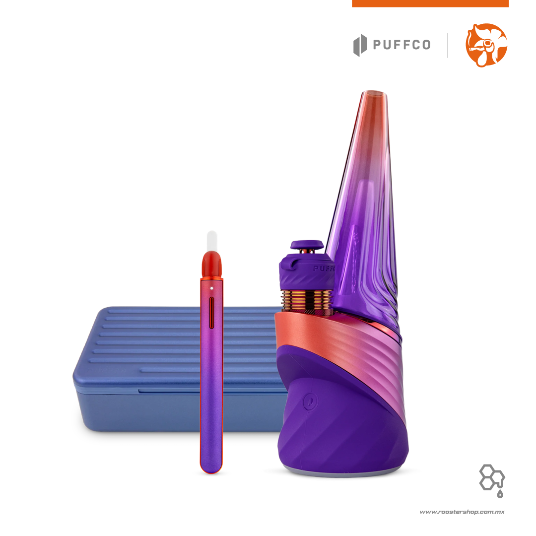 new peak pro plasma edition purple morado extractos wax ceras nuevo original vape vapo vaporizer vaporizador bubbler puffco mexico hot knife cuchillo caliente dab dabbing travel case sapphire bundle kit set pivot