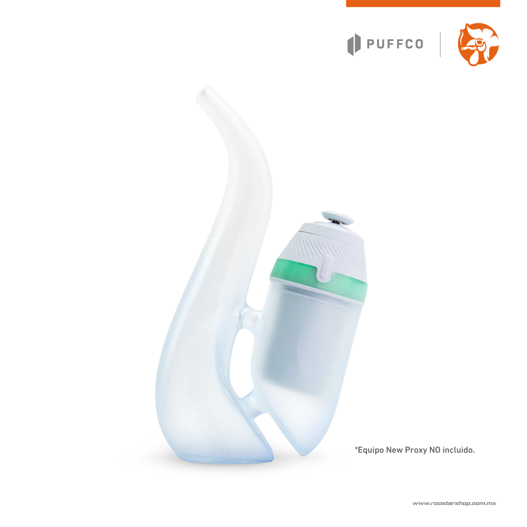 puffco new proxy bub bubbler pieza de vidrio burbujas para proxy cristal haze white blanco