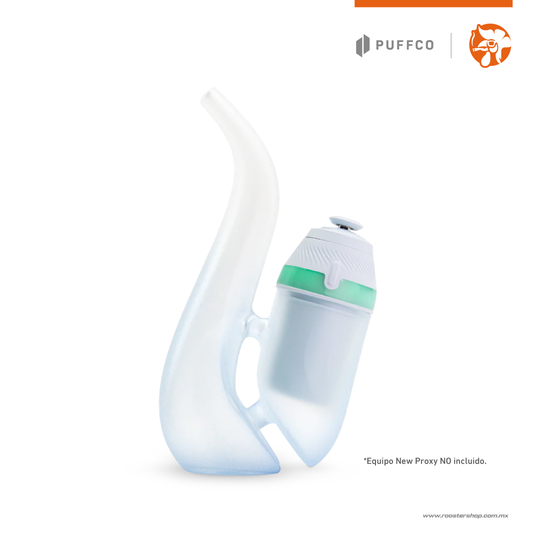 puffco new proxy bub bubbler pieza de vidrio burbujas para proxy cristal haze white blanco