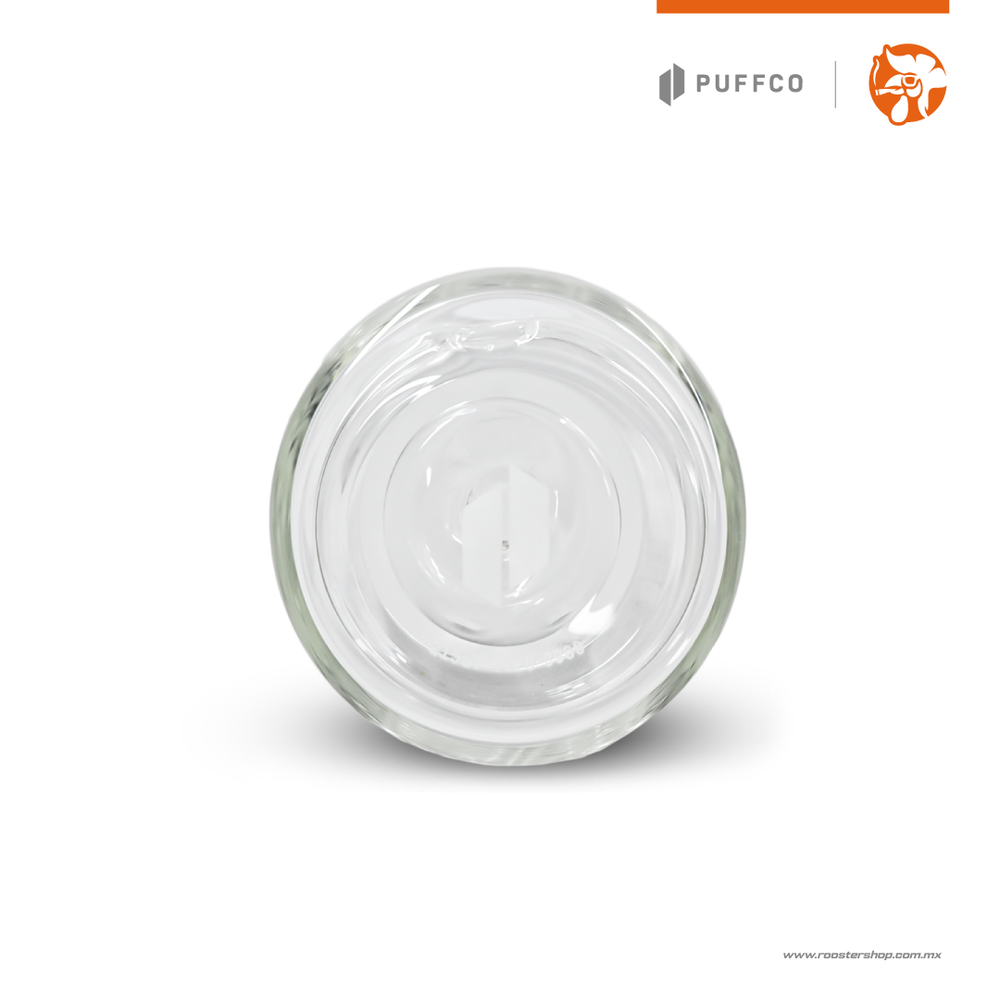 puffco new peak pro v2 glass bubbler attachment remplazo de cristal para el nuevo peak pro puffco mexico vidrio transparente clear glass unicorn unicornio