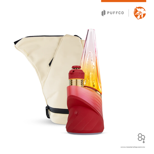 puffco peak pro 3dxl chamber gold daybreak red limited edition edicion limitada nuevo vaporizer vaporizador wax extractos concentrados rojo original journey bag sand arena beige