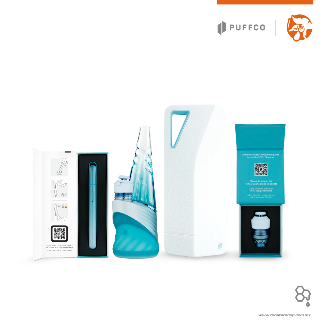 peak pro glacier glaciar nuevo lanzamiento puffco original puffco mexico azul vaporizador vape vapo vaporizer wax ceras concentrados extractos dab dabbing new nuevo hot knife cuchillo calefaccion 3dxl chamber bundle kit set complete completo