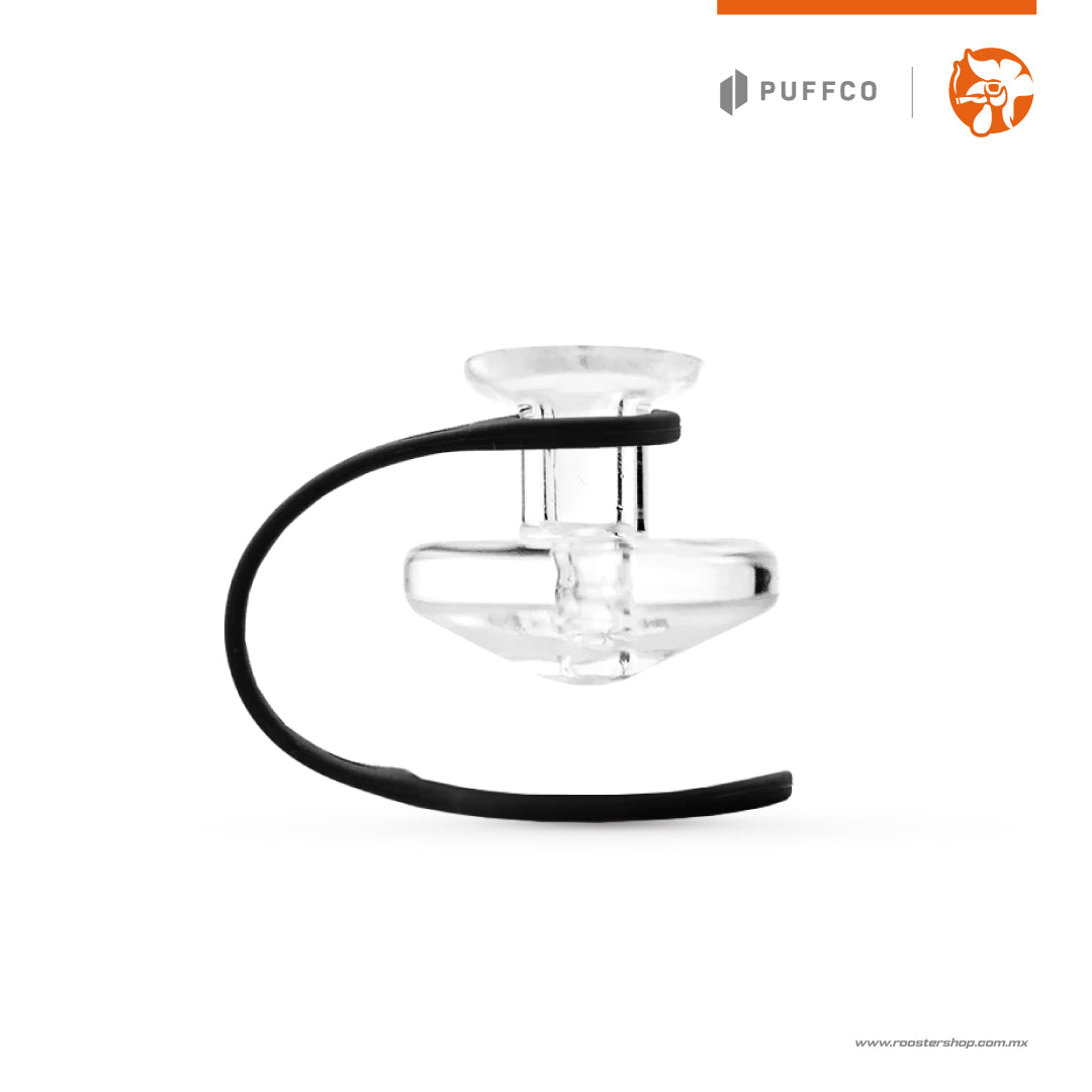 puffco the peak carb cap with tether carb cap de cristal con tetera