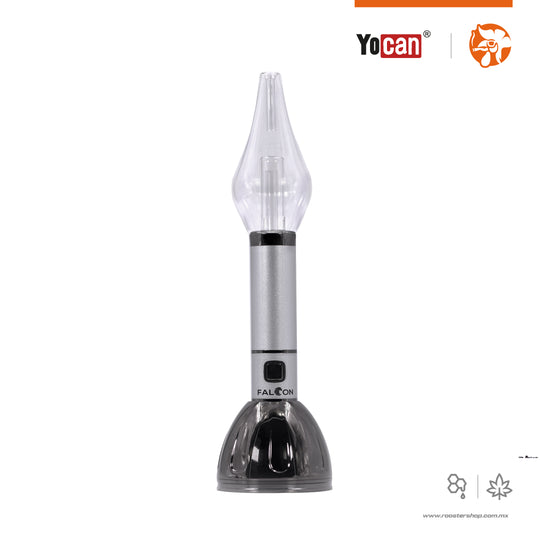 Yocan Falcon vaporizer vaporizador hibrido ceras wax ectractos dry herb hierba seca bubbler de cristal glass bubbler