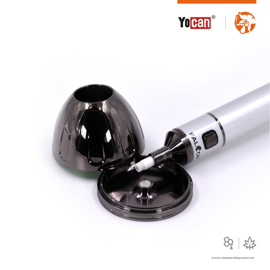 Yocan Falcon vaporizer vaporizador hibrido ceras wax ectractos dry herb hierba seca bubbler de cristal glass bubbler