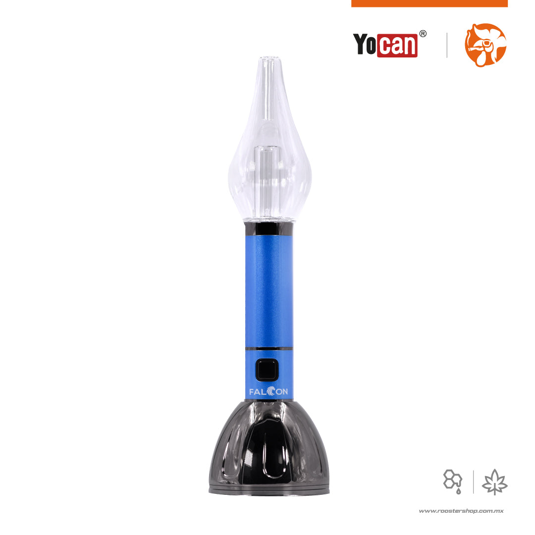 Yocan Falcon vaporizer vaporizador hibrido ceras wax ectractos dry herb hierba seca bubbler de cristal glass bubbler