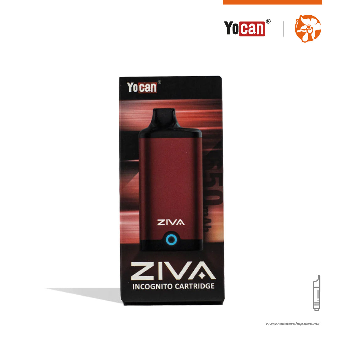 yocan ziva cartridge battery thread 510 bateria para cartuchos rosca 510 incognito oculto yocan mexico red rojo