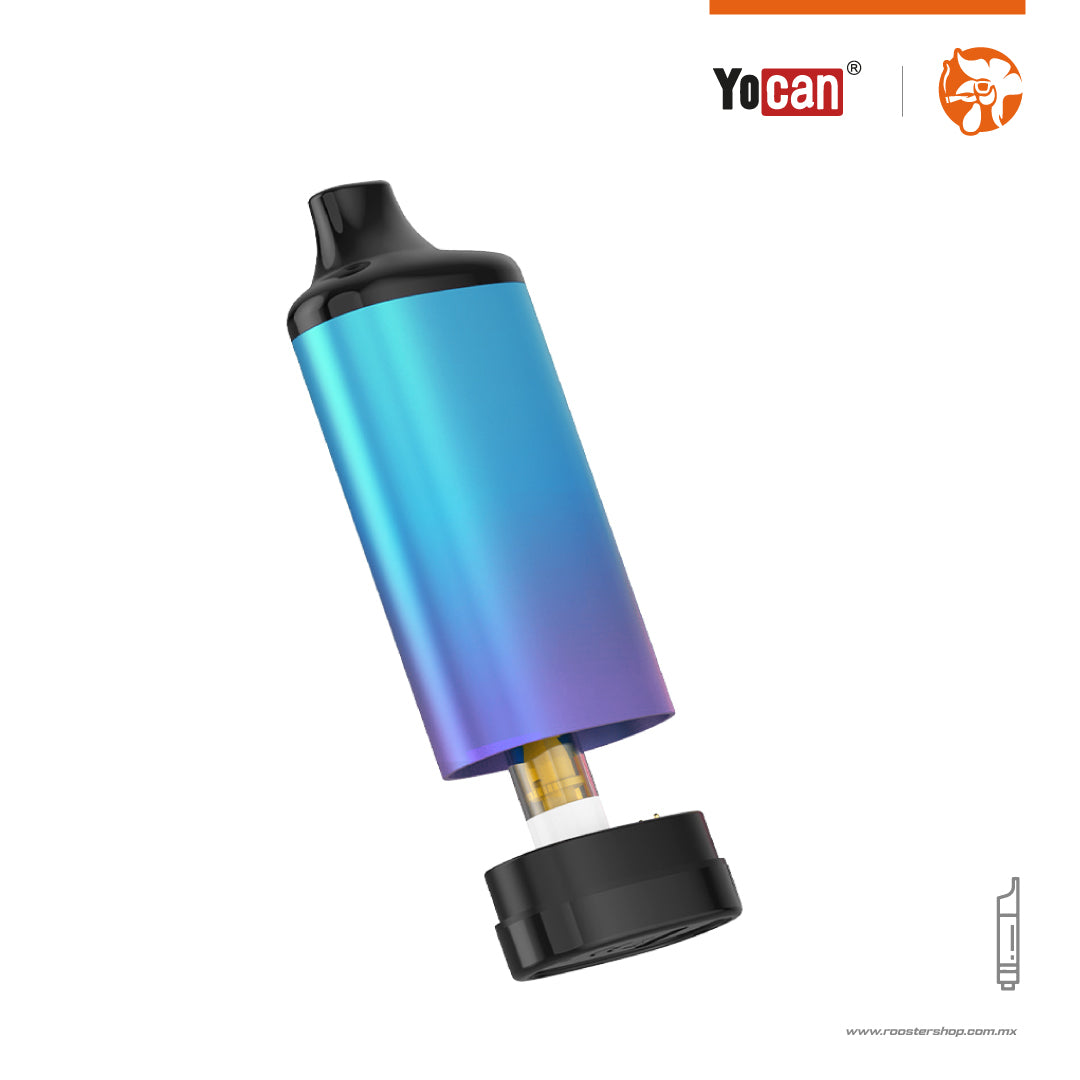 yocan ziva cartridge battery thread 510 bateria para cartuchos rosca 510 incognito oculto yocan mexico blue purple gradient azul morado degradado