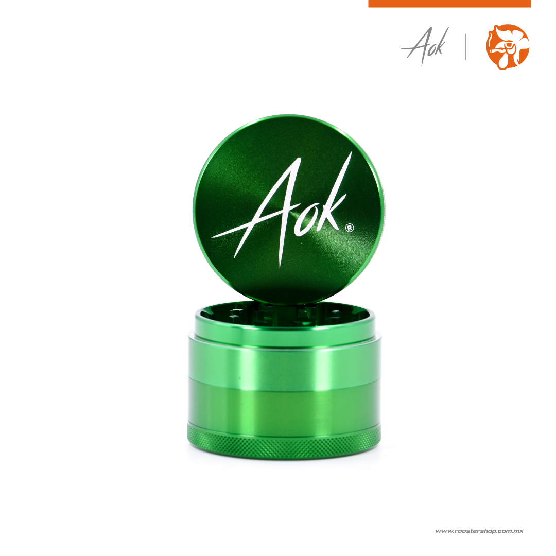 grinder para hierba 4 niveles aok true grinders resistente color verde