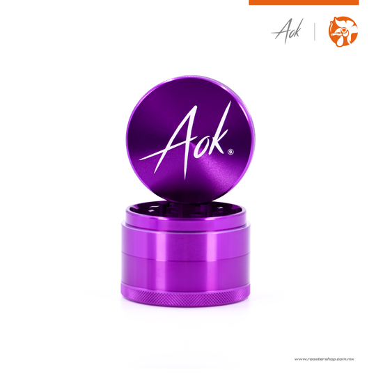 grinder para hierba 4 niveles aok true grinders resistente color morado