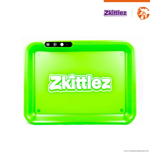 Zkittlez x Glowtray Charola verde green charola luminosa con luces para forjar bandeja marihuana luces led