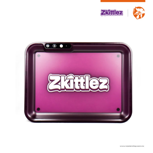 Zkittlez x Glowtray Charola morada purple charola luminosa con luces para forjar bandeja marihuana luces led