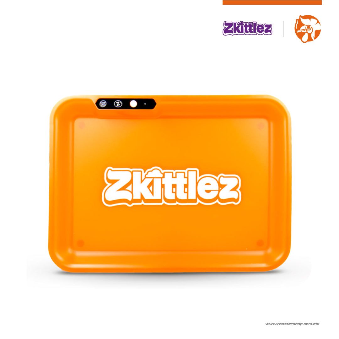 Zkittlez x Glowtray Charola orange naranja charola luminosa con luces para forjar bandeja marihuana luces led