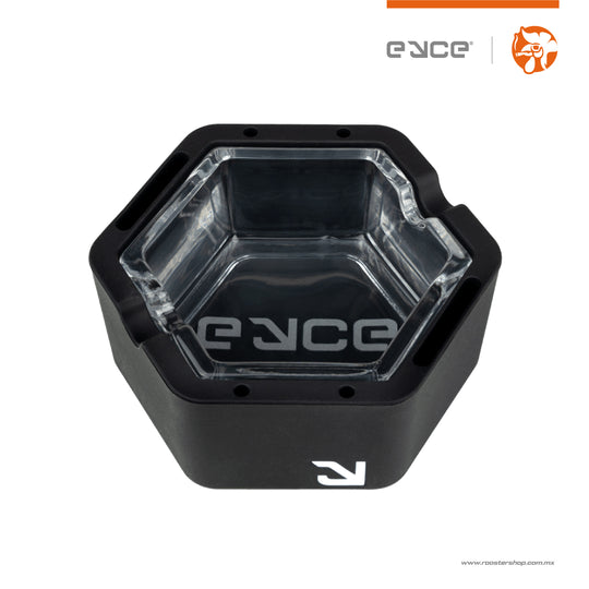 Eyce Cenicero de Vidrio con Silicona Eyce Ashtray Black