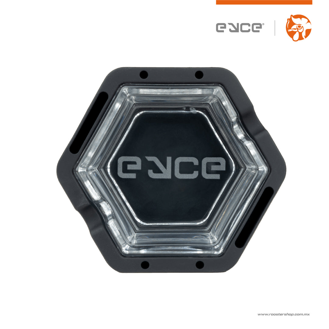 Eyce Cenicero de Vidrio con Silicona Eyce Ashtray Black