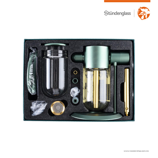 Stündenglass Gravity Hookah Dr. Greenthumbs contenido package