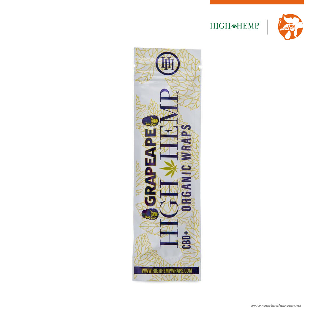 Blunt High Hemp Blunt Wraps 2 Pack Grapeape