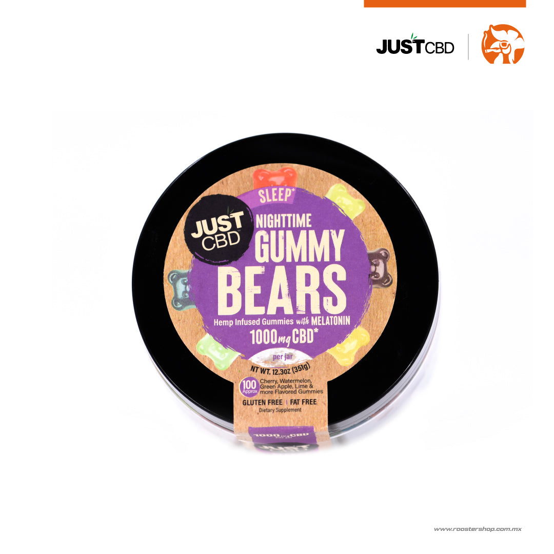JUSTCBD nighttime gummy bears 1000 mg