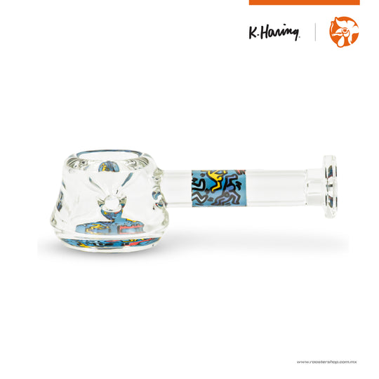K. Haring Glass Spoon Hammer Blue