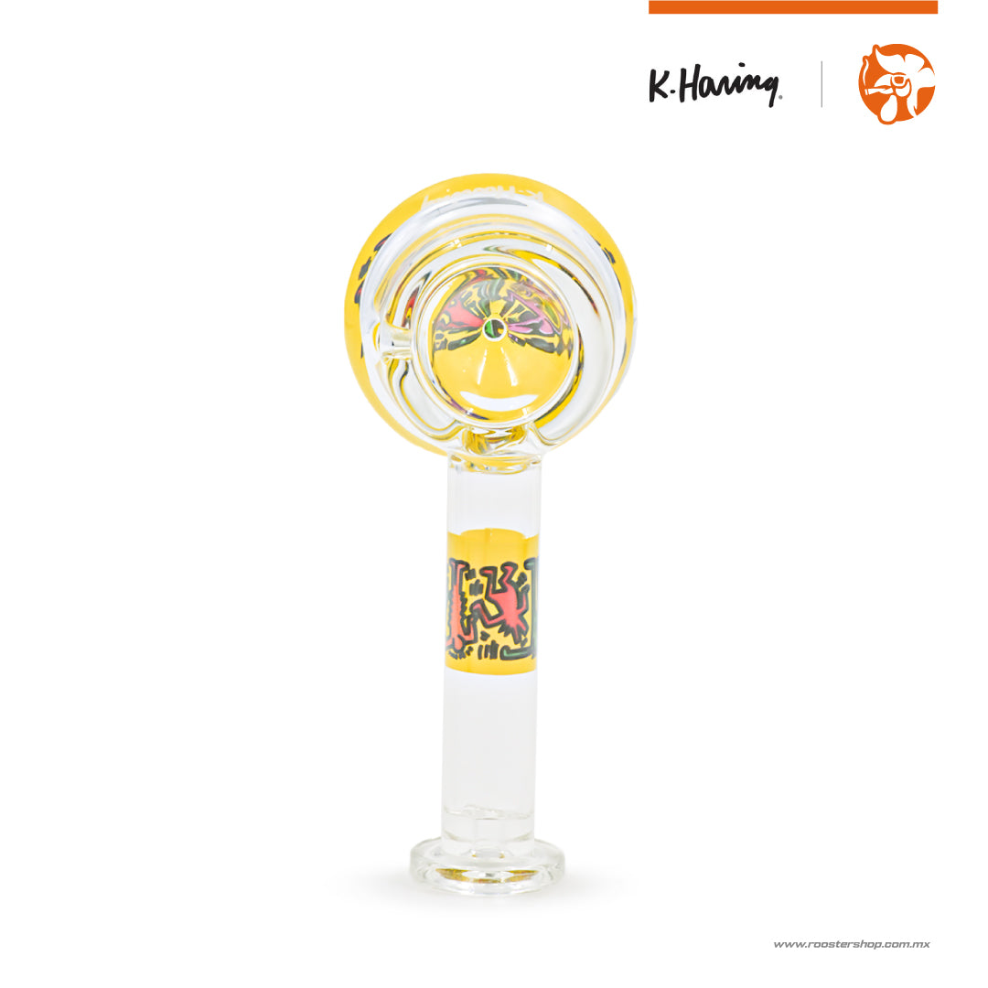 K. Haring Glass Spoon Hammer Yellow