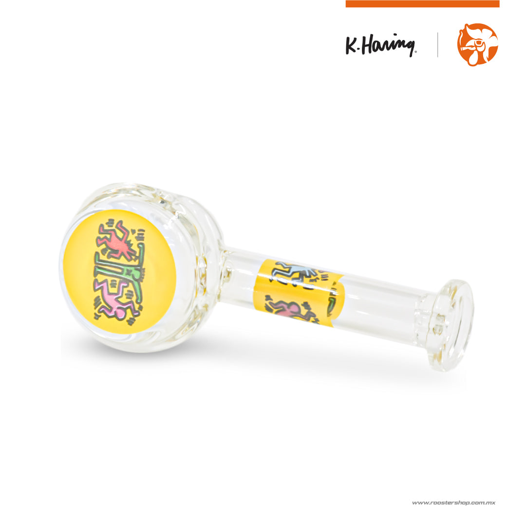K. Haring Glass Spoon Hammer Yellow