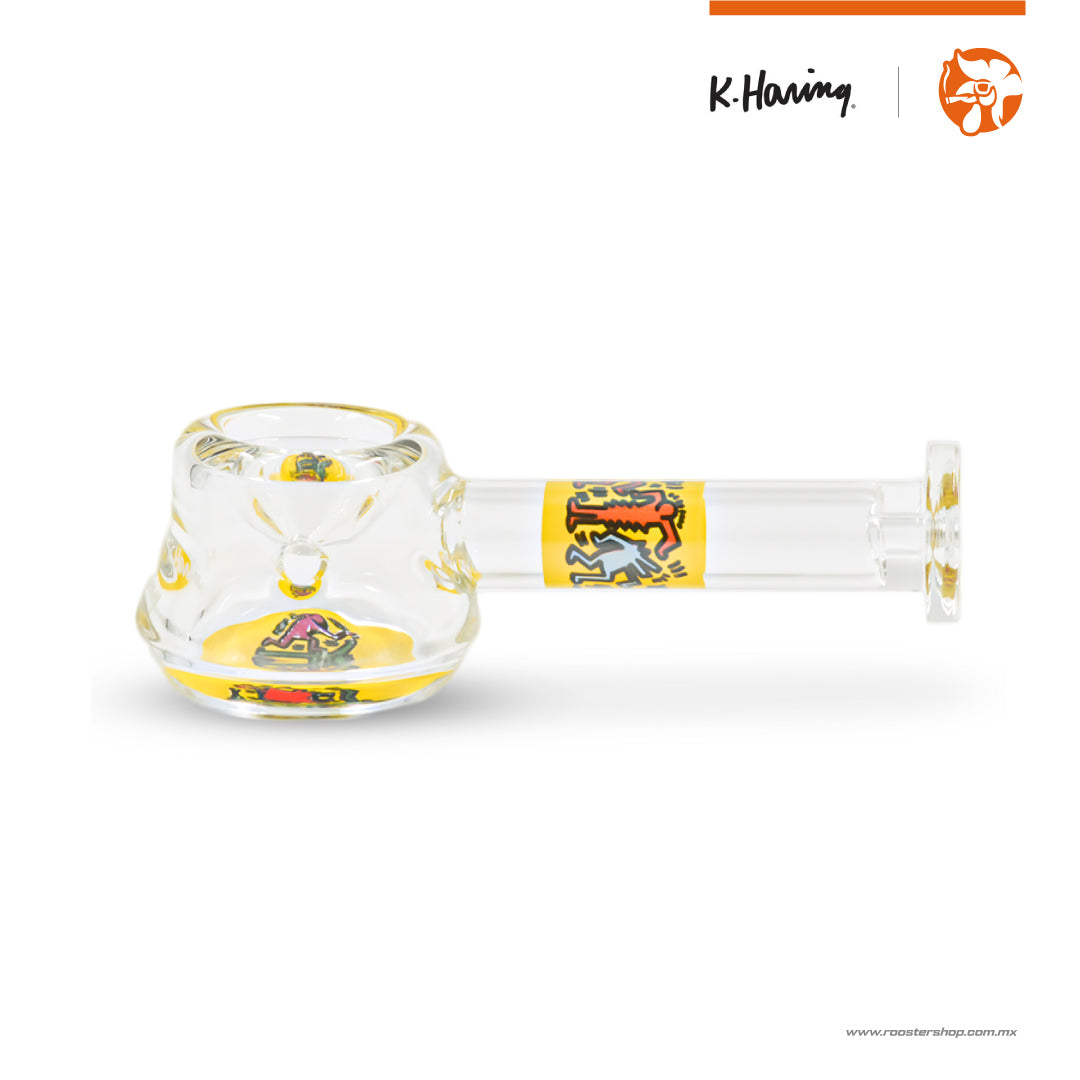 K. Haring Glass Spoon Hammer Yellow