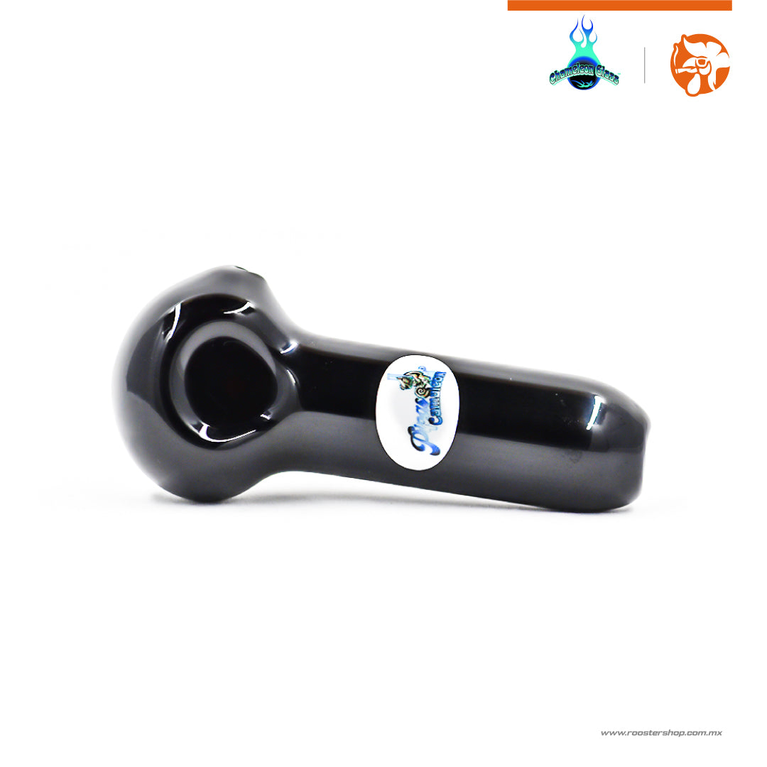 Pipas Camaleon Spoon Lisa Clásica Recta Negra