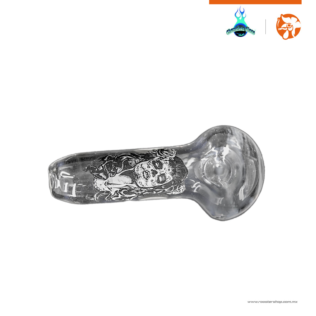 Pipas Camaleon Spoon Catrina Recta Transparente