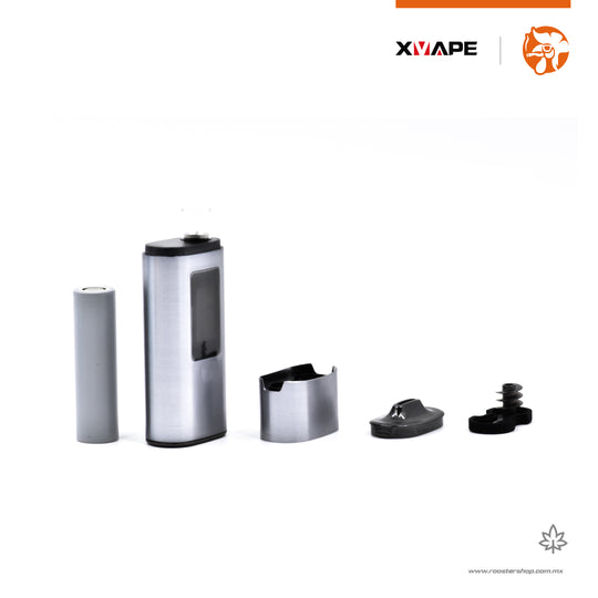 XVape XLUX Roffu vape vaporizador herbal hierba flores marihuana pantalla gama media mexico onyx grey plata plateado