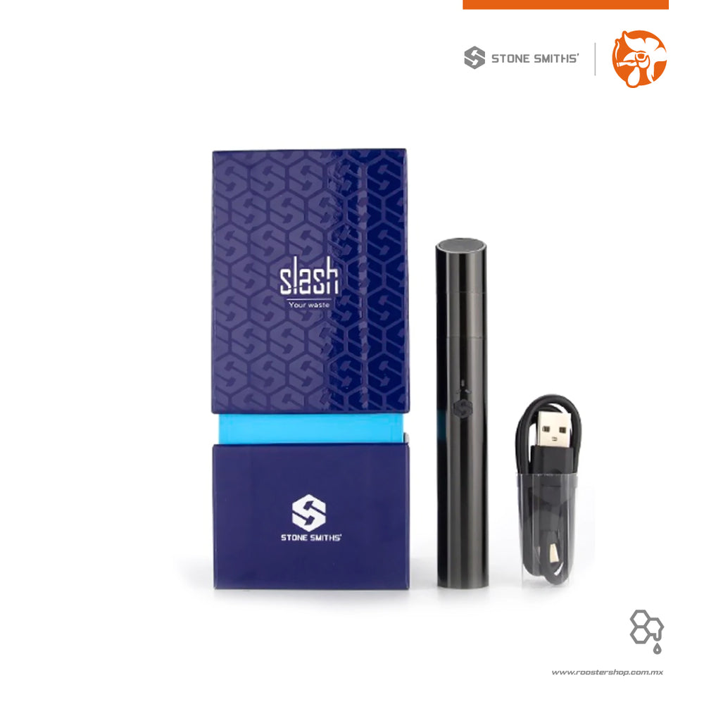 Stone Smiths Slash VaporizerGrey Gray Gunmetal vaporizador tipo pluma para ceras wax concentrados extractos vape vapo barato mexico promocion