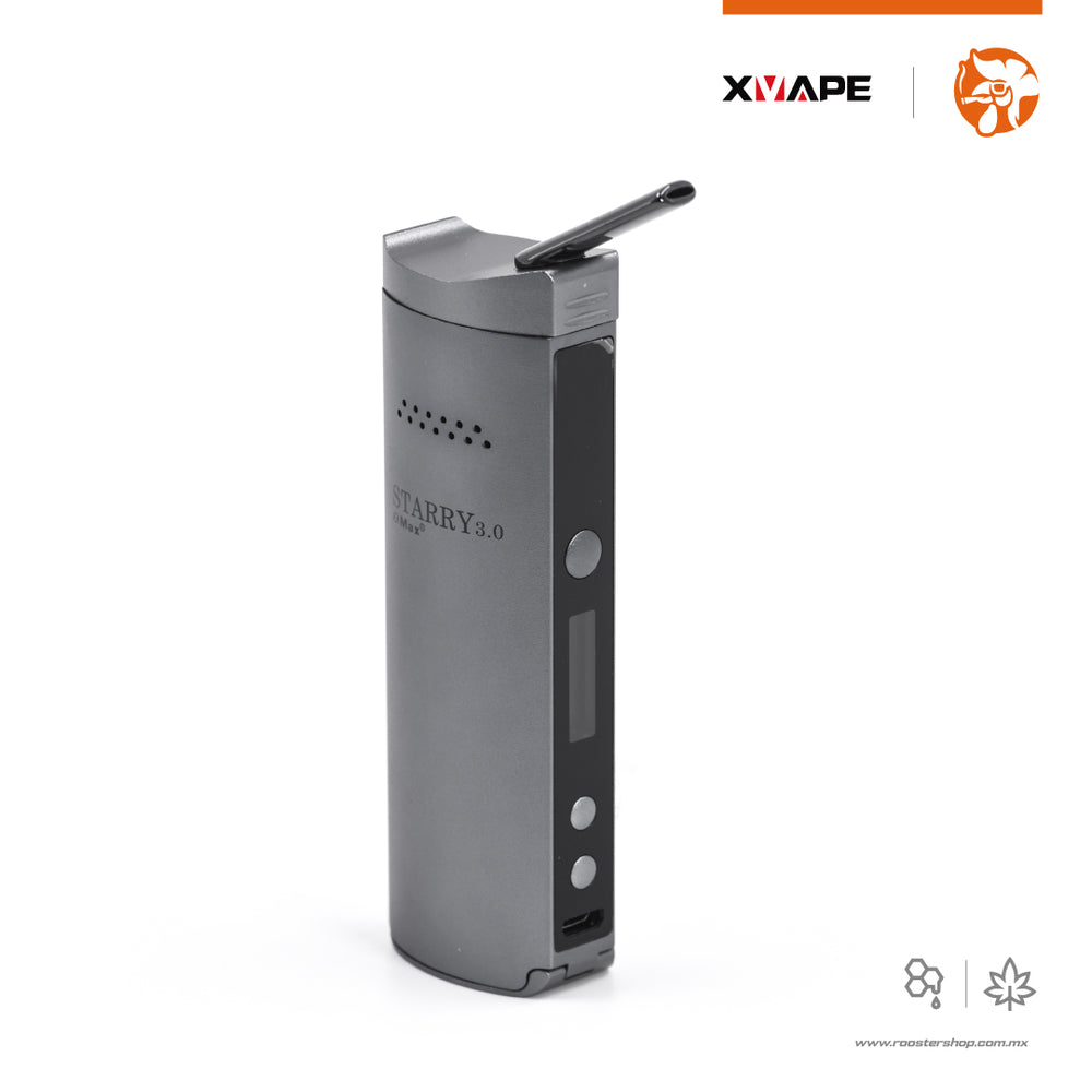 XVape XMAX Starry 3.0 Gray vaporizado para hierbas marihuana flores herbal plata gris para ceras extractos hibrido doble proposito vape vapo