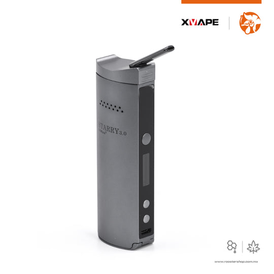 XVape XMAX Starry 3.0 Gray vaporizado para hierbas marihuana flores herbal plata gris para ceras extractos hibrido doble proposito vape vapo