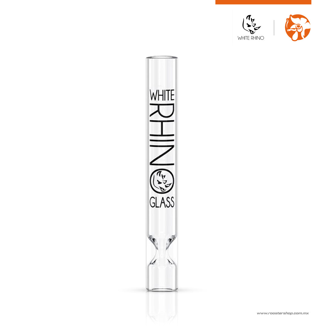 White Rhino Chillum de Cristal XL