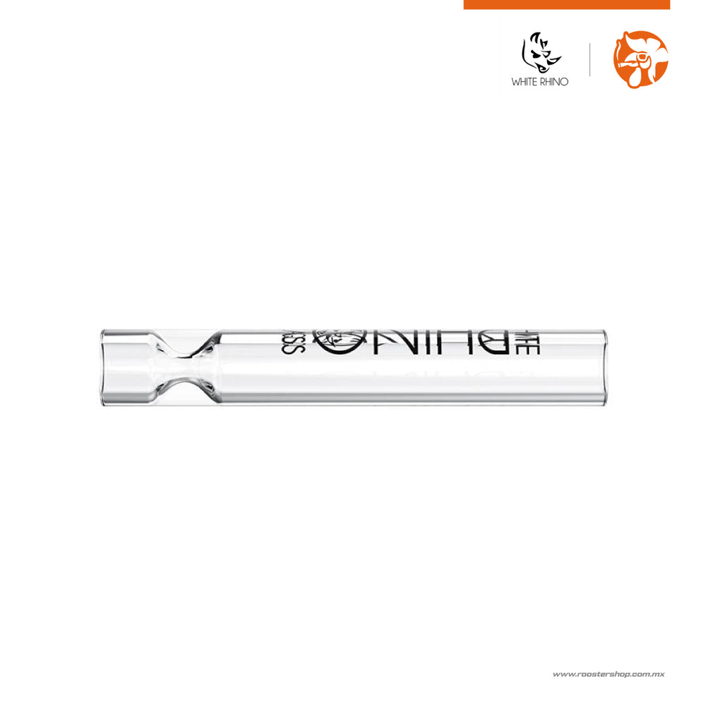 White Rhino Chillum de Cristal XL