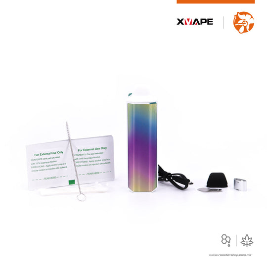 XVape Aria Prism vaporizador para flores con camara de ceramica tornasol de colores para hierba flores y wax concentrados mexico accesorios