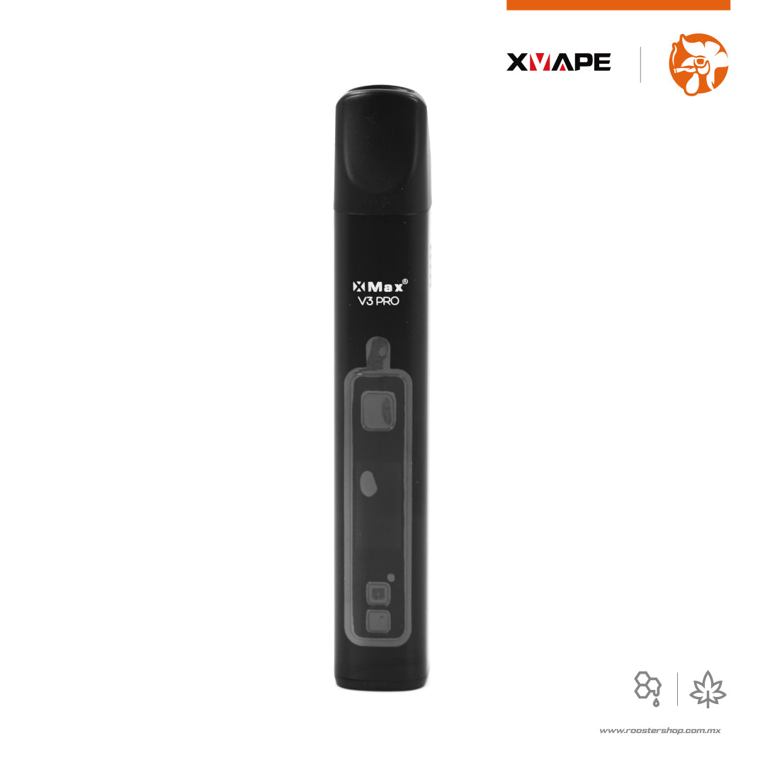 XVape XMAX V3 Pro vape vaporizador vapo herbal para hierba flores marihuana extractos y ceras doble funcion hibrido con pantalla color negro mexico