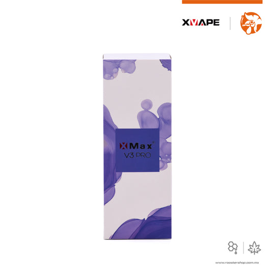 XVape XMAX V3 Pro vape vaporizador vapo herbal para hierba flores marihuana extractos y ceras doble funcion hibrido con pantalla color morado purple very peri mexico