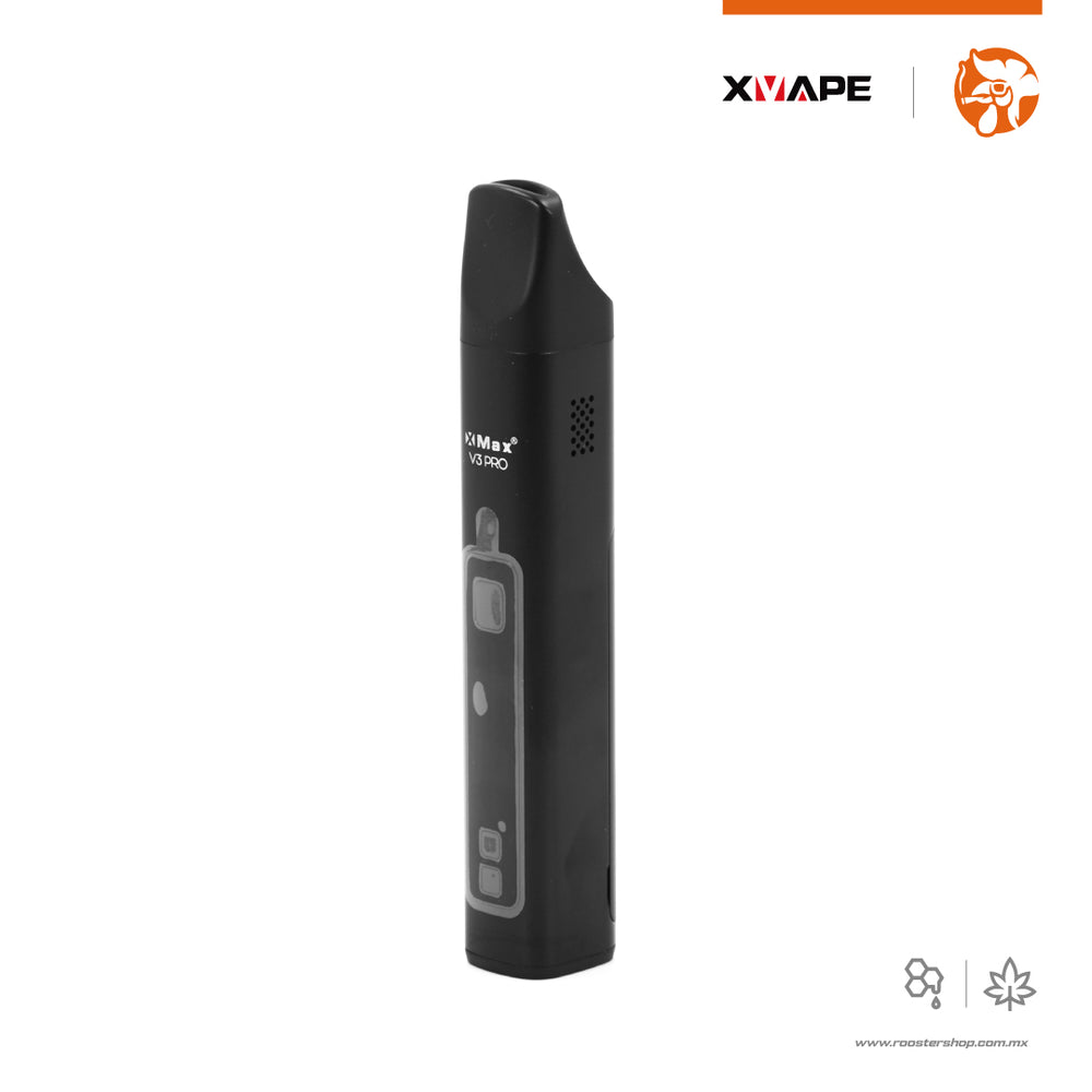 XVape XMAX V3 Pro vape vaporizador vapo herbal para hierba flores marihuana extractos y ceras doble funcion hibrido con pantalla color negro mexico