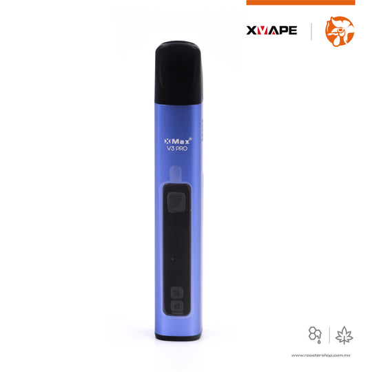 XVape XMAX V3 Pro vape vaporizador vapo herbal para hierba flores marihuana extractos y ceras doble funcion hibrido con pantalla color morado purple very peri mexico