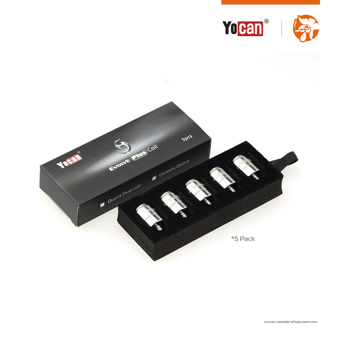 Yocan Evolve Plus Quartz Dual Coil 5 pcs