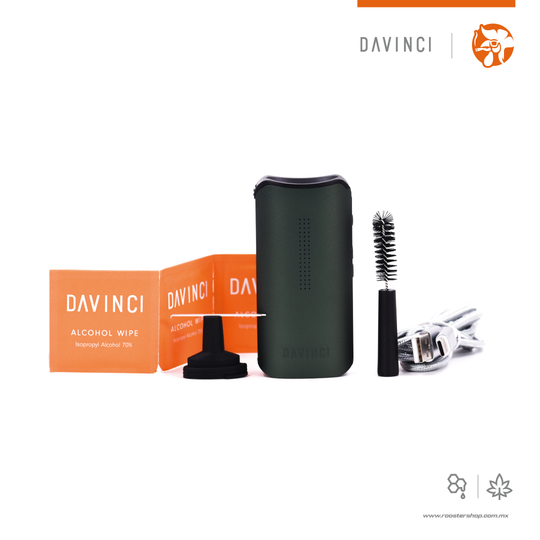 Davinci IQC green vaporizador para hierba marihuana flores para wax ceras concentrados hibrido doble funcion davinci mexico vape vapes