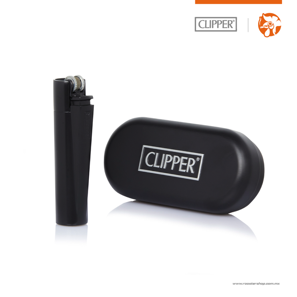 Clipper® Encendedor Metálico Negro Mate