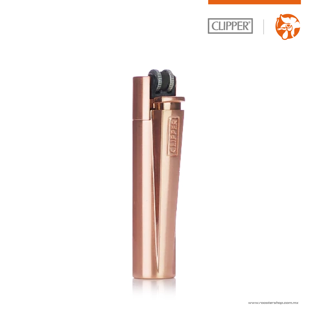 Clipper® Encendedor Metálico Oro Rosa